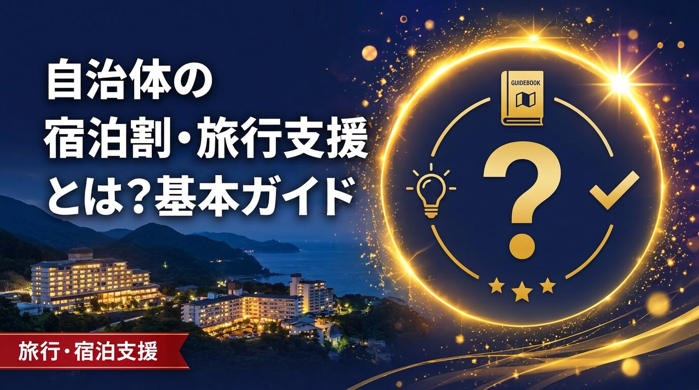 自治体の宿泊割・旅行支援とは｜基本ガイド アイキャッチ