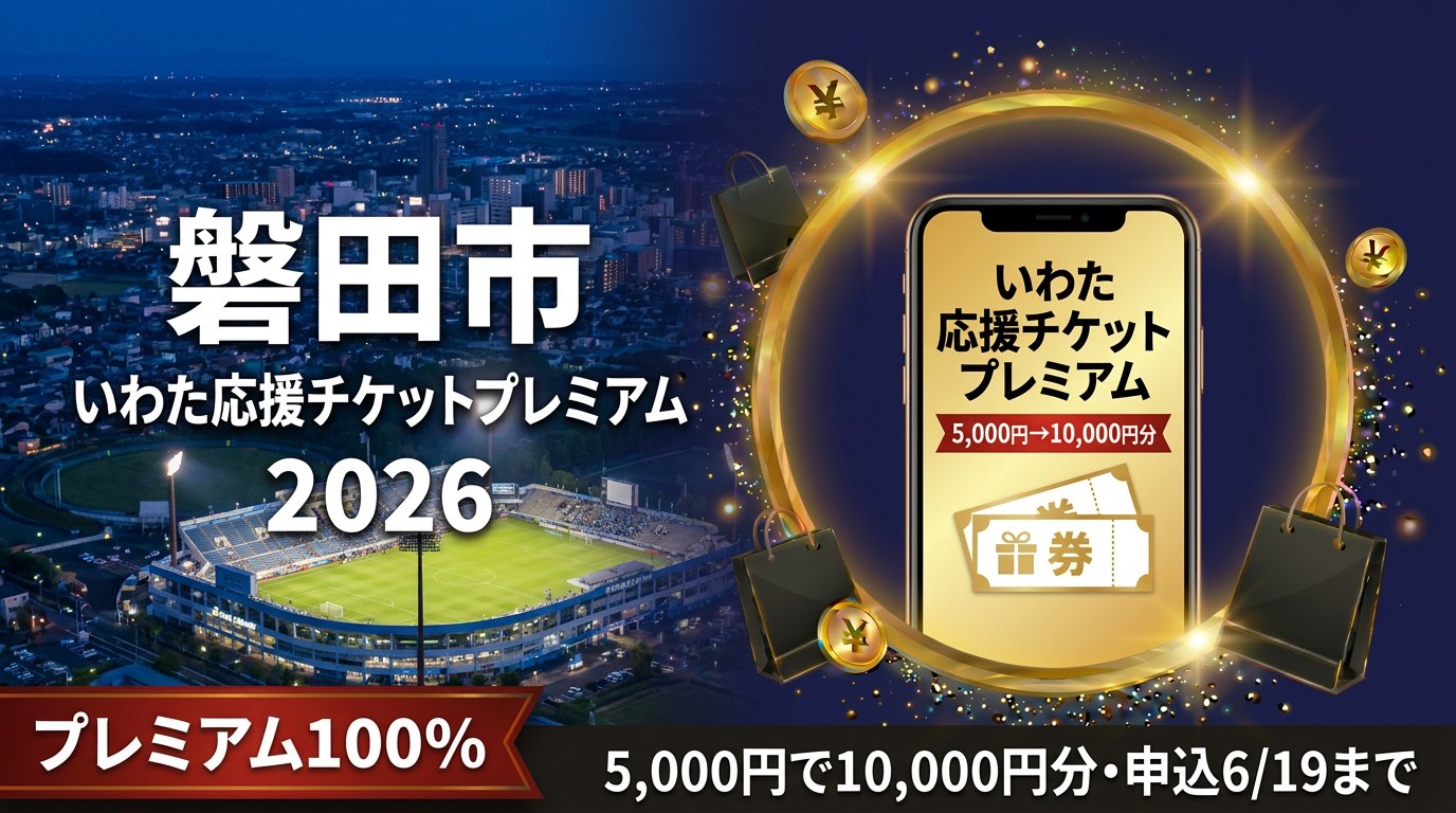 磐田市いわた応援チケットプレミアム2026のアイキャッチ画像