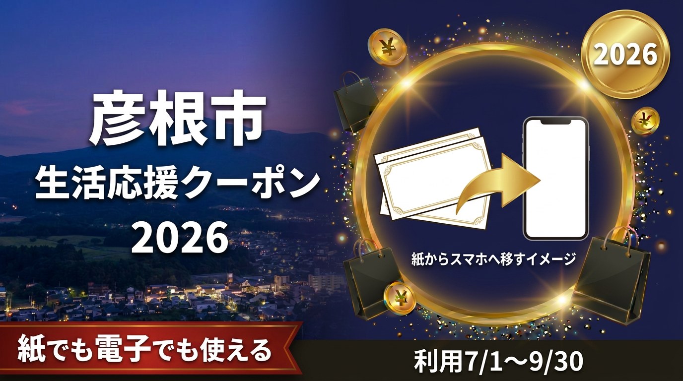 彦根市生活応援クーポン2026のアイキャッチ画像