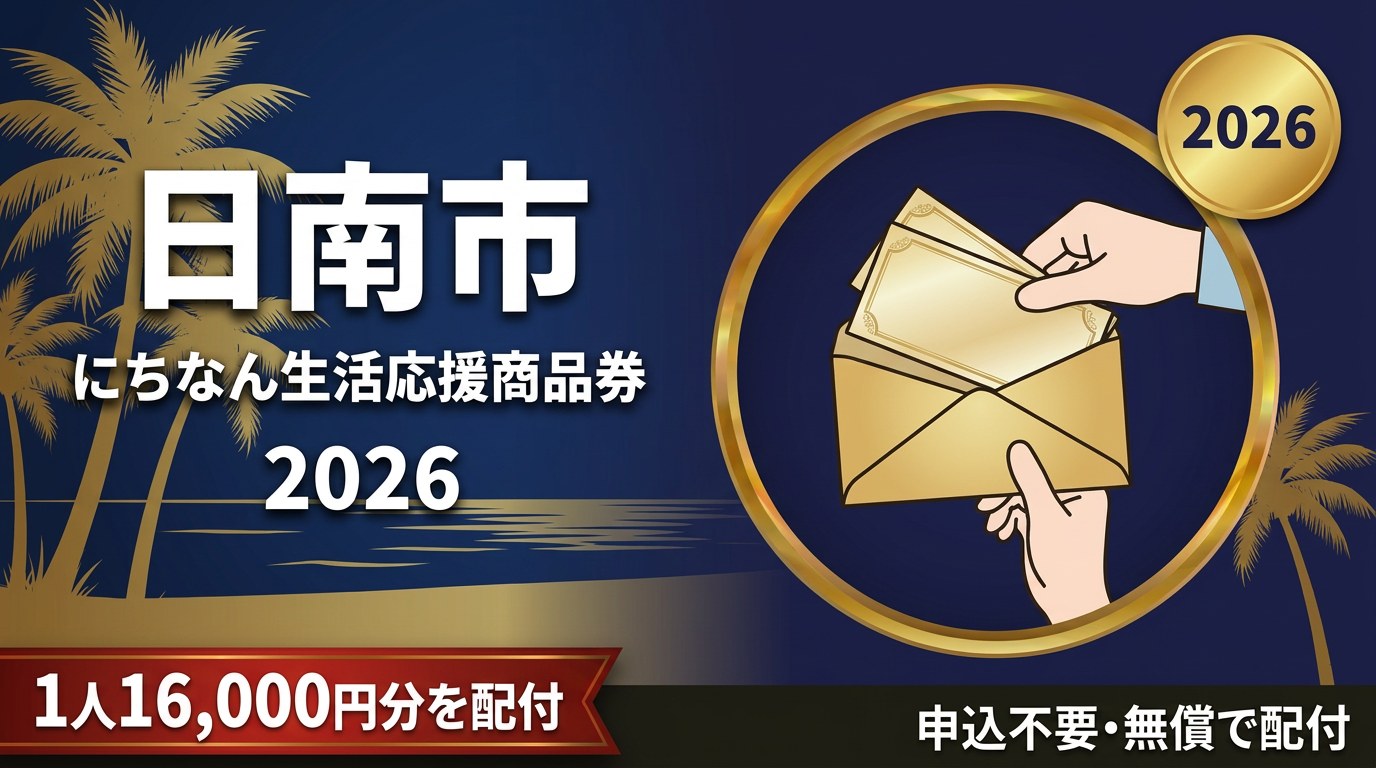日南市にちなん生活応援商品券2026のアイキャッチ画像