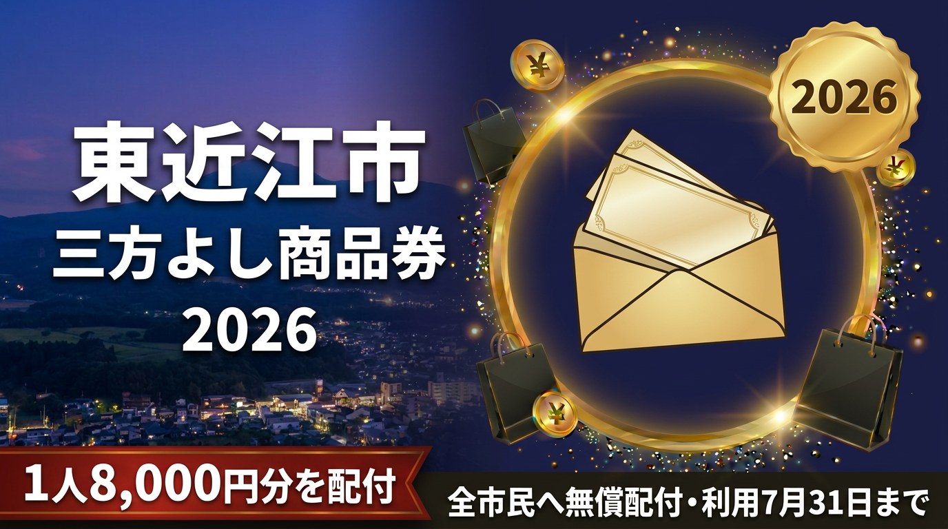 東近江市地域応援三方よし商品券2026のアイキャッチ画像