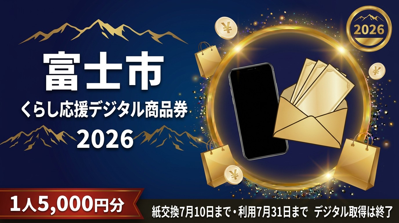 富士市くらし応援デジタル商品券2026のアイキャッチ画像