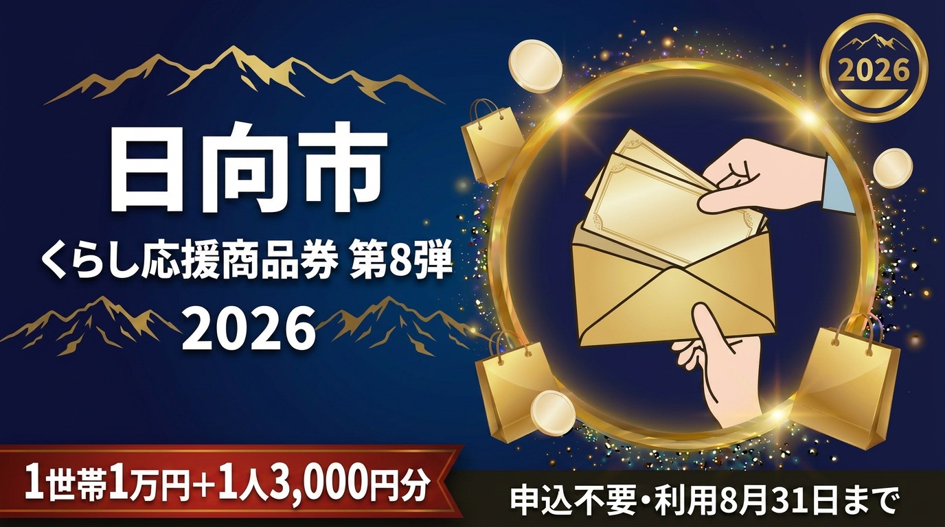 日向市くらし応援商品券2026のアイキャッチ画像