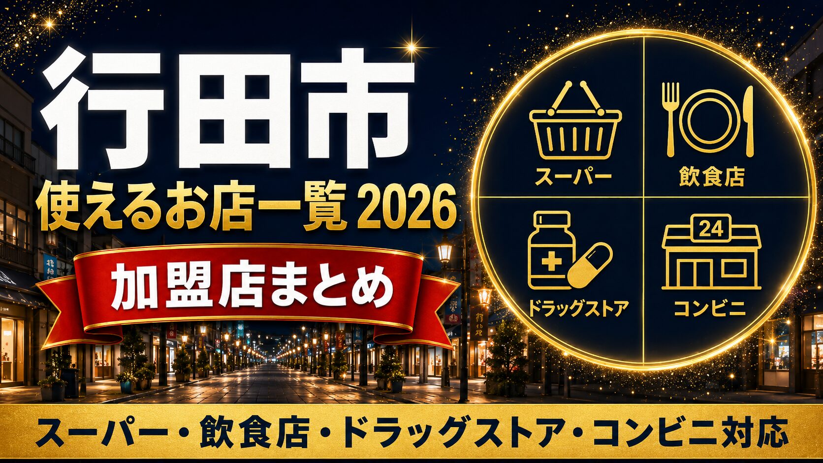 行田市 使えるお店一覧2026