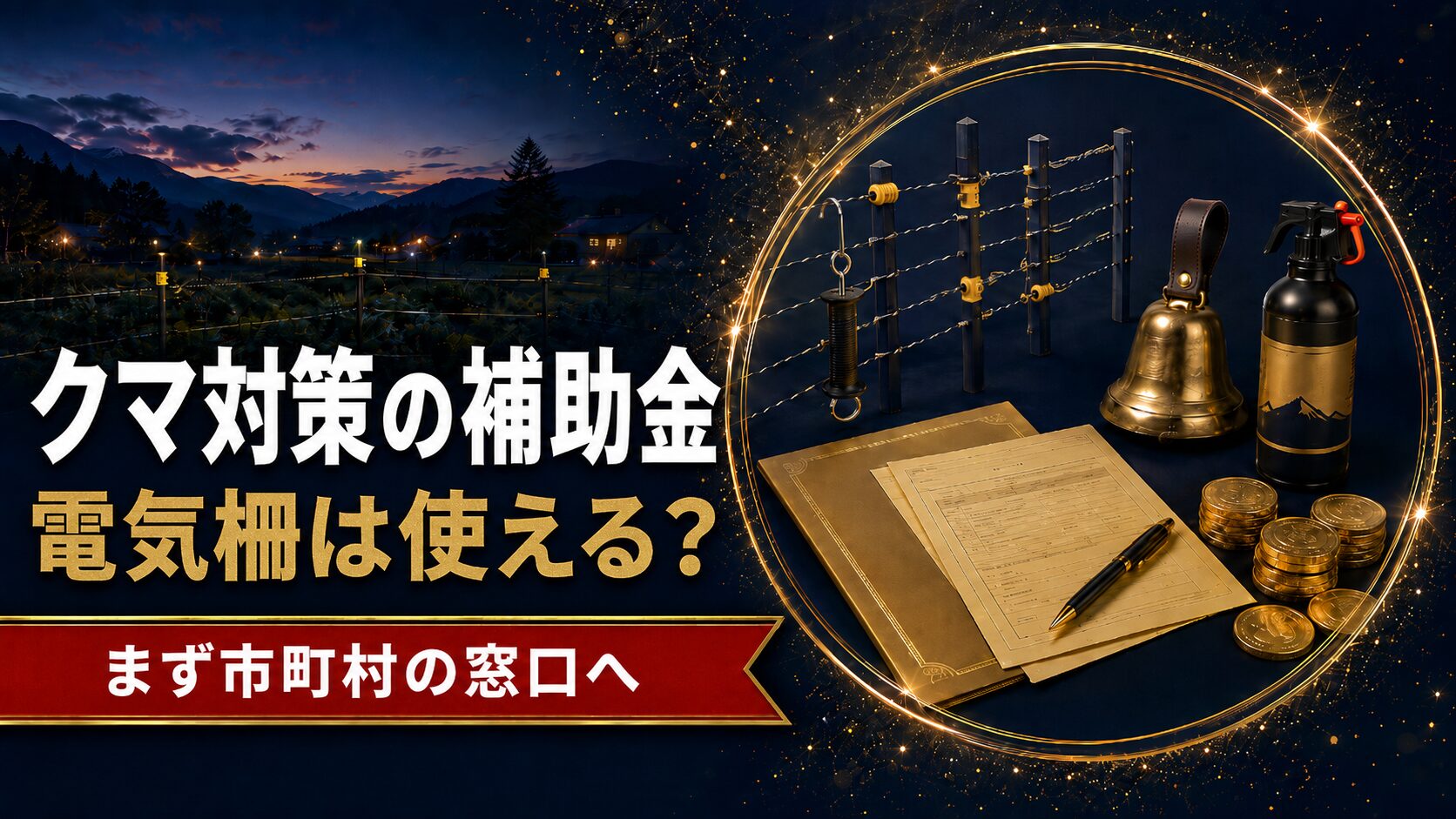 クマ対策の補助金 電気柵は使える 探し方まとめ