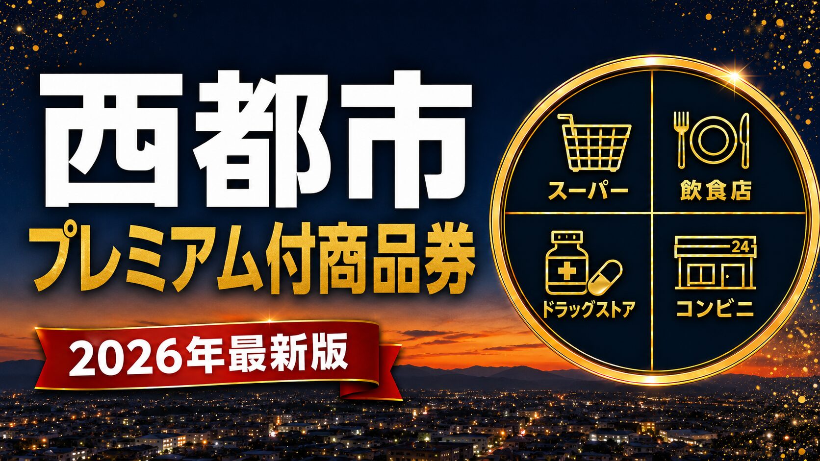 西都市プレミアム付商品券2026のアイキャッチ