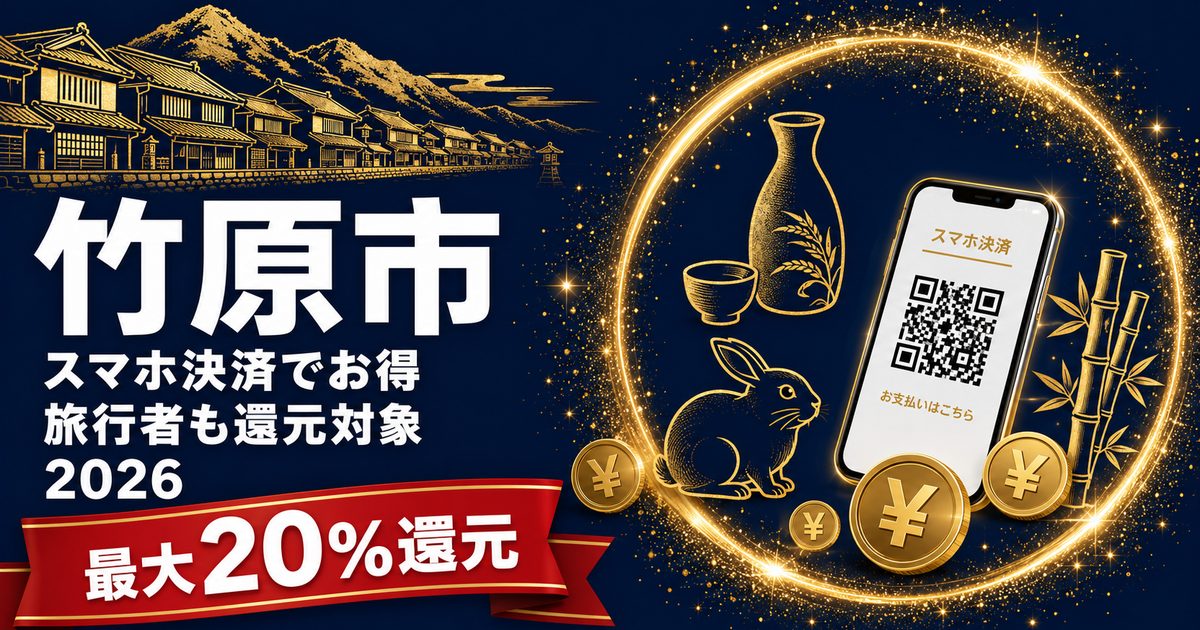 広島県竹原市PayPay還元2026 最大20%