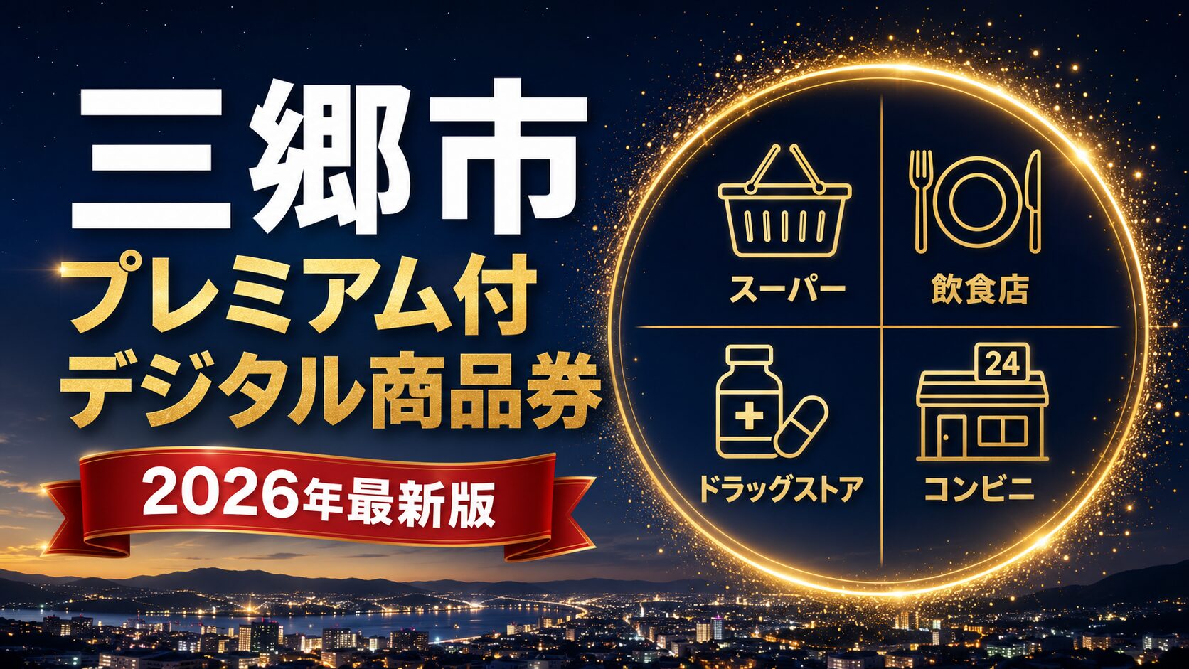 三郷市プレミアム付デジタル商品券2026のアイキャッチ