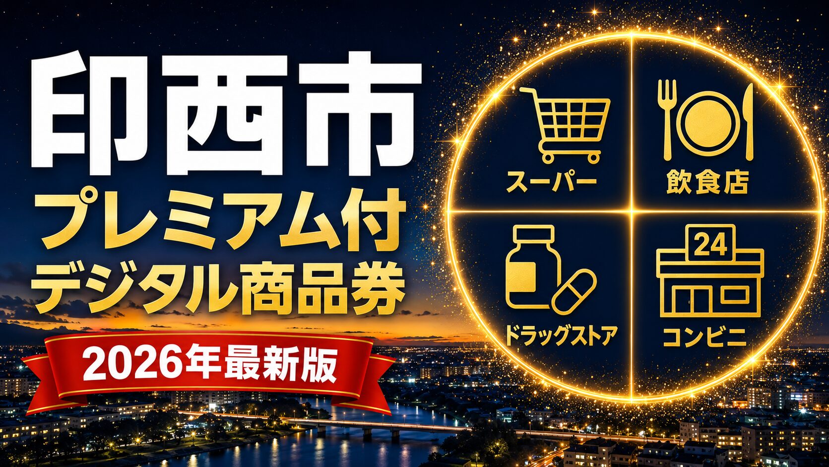印西市プレミアム付デジタル商品券2026のアイキャッチ