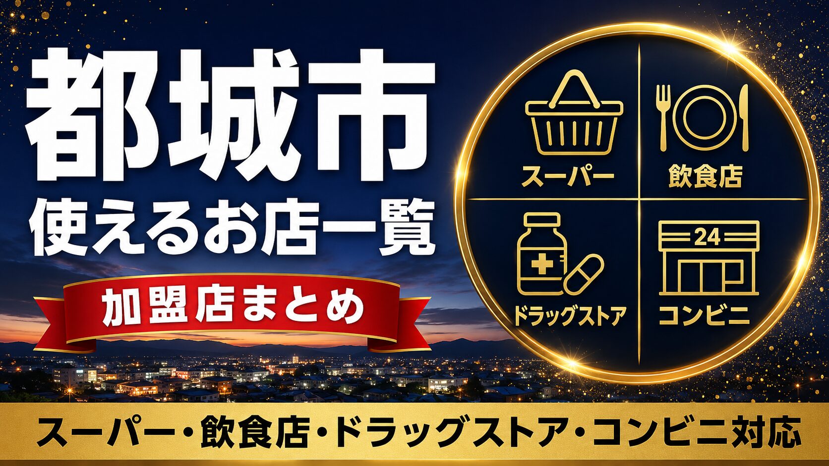 都城市物価高騰支援券が使えるお店一覧のアイキャッチ