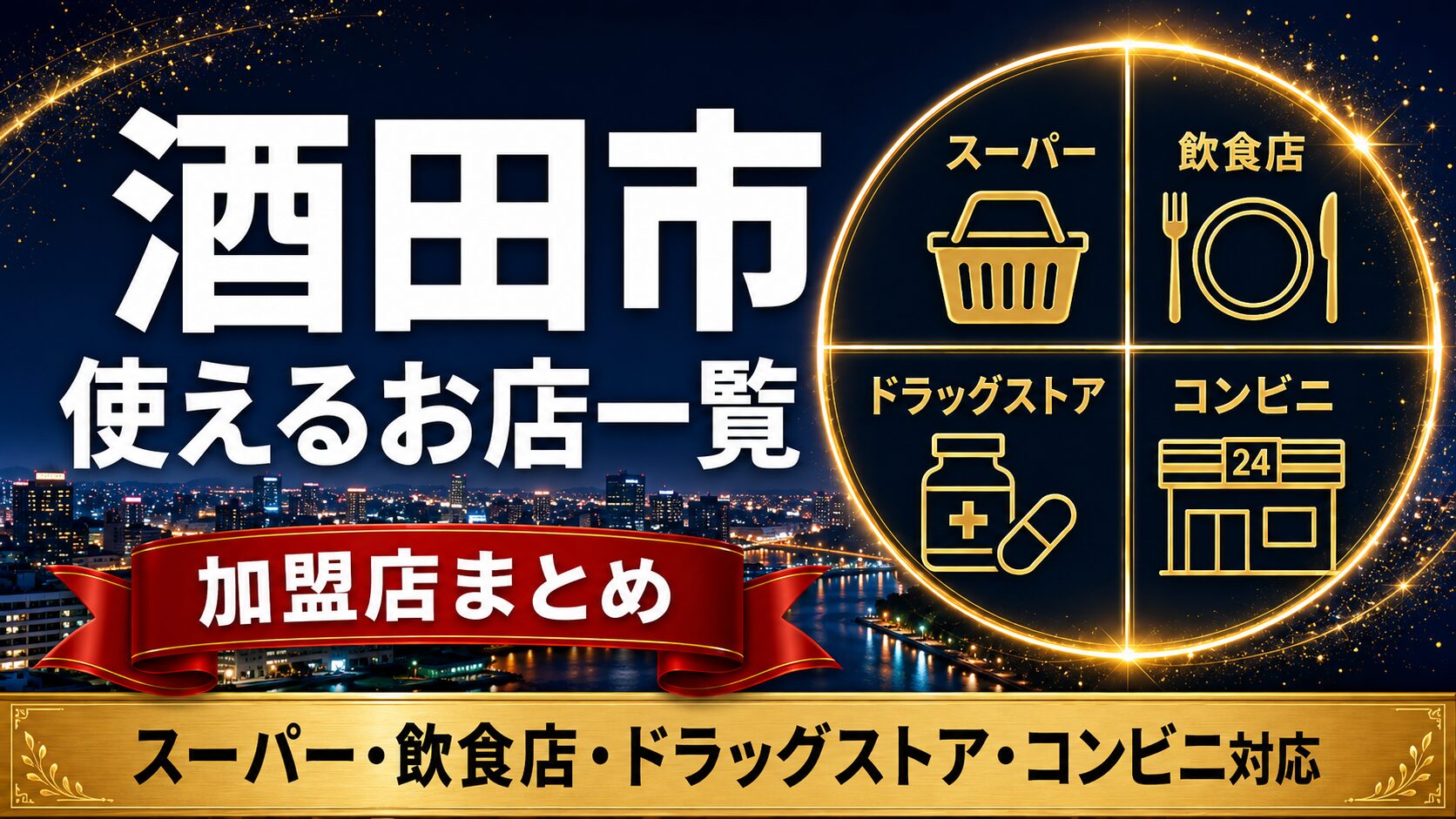 酒田市生活応援商品券が使えるお店一覧のアイキャッチ