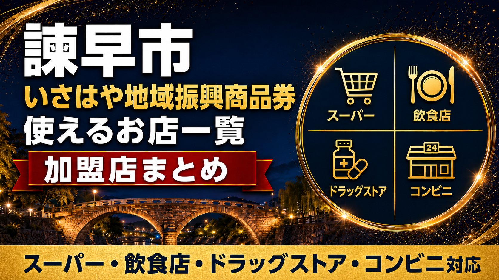 いさはや地域振興商品券が使えるお店一覧・加盟店まとめ