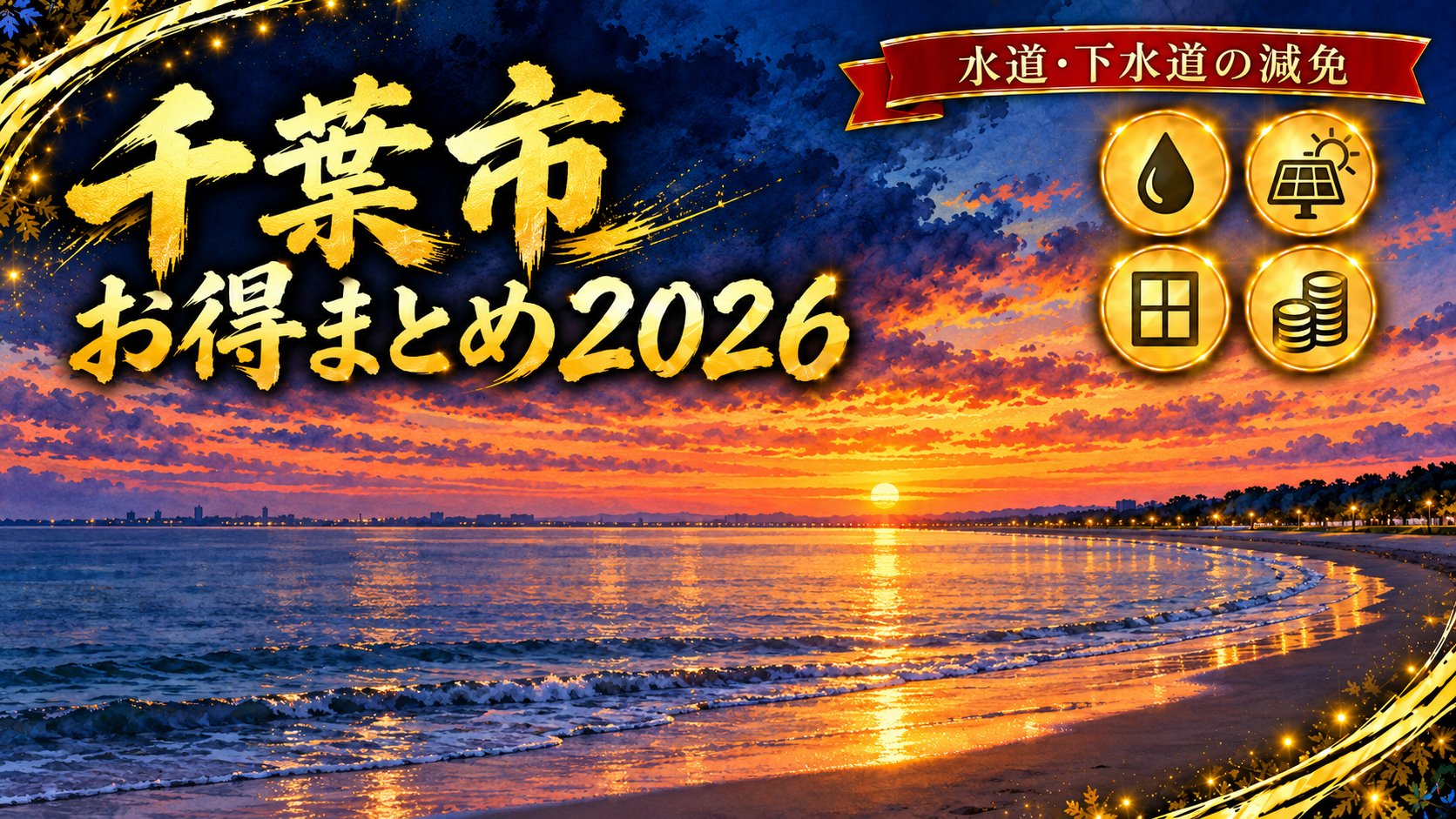 千葉市 お得まとめ2026 水道・下水道の減免