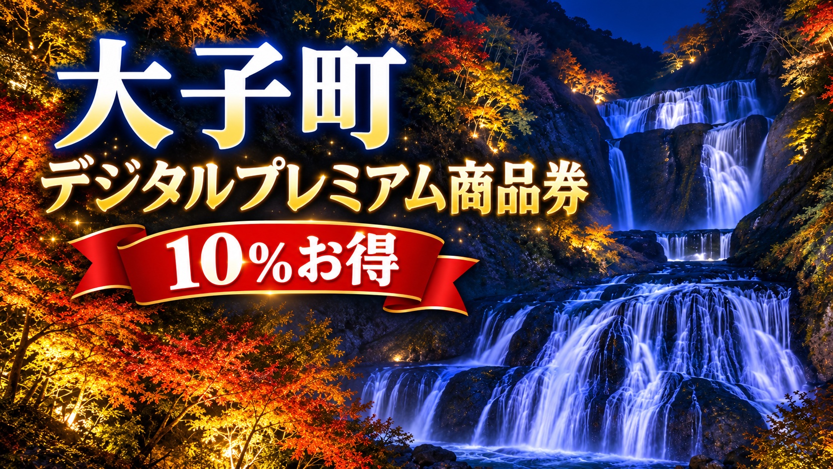 【茨城県】大子町デジタルプレミアム商品券2026｜10月1日10時から先着・町外の人も買える