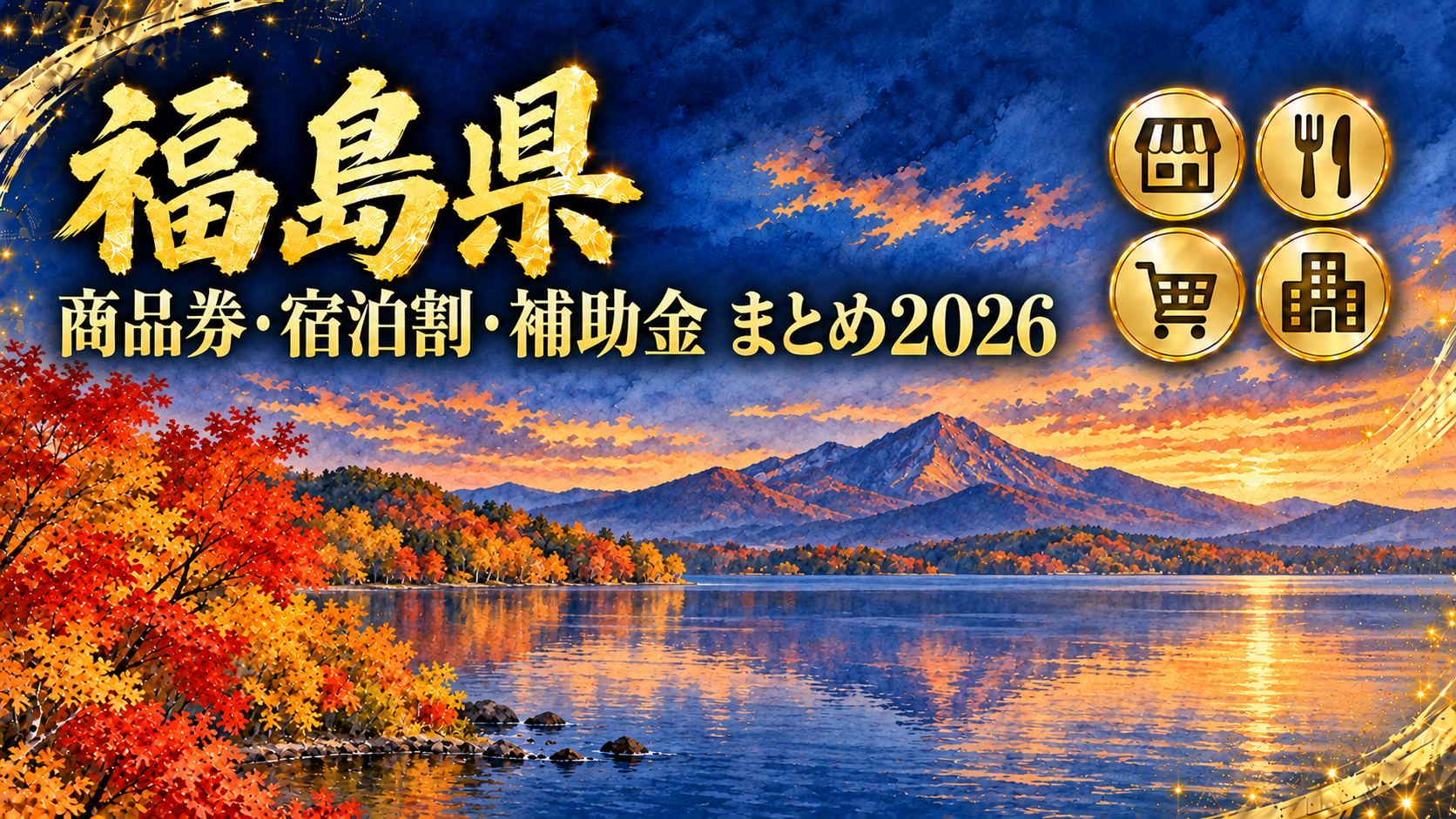 【福島県】プレミアム商品券・宿泊割まとめ2026｜10月1日に2つ始まる・会津若松の引換は10月16日まで