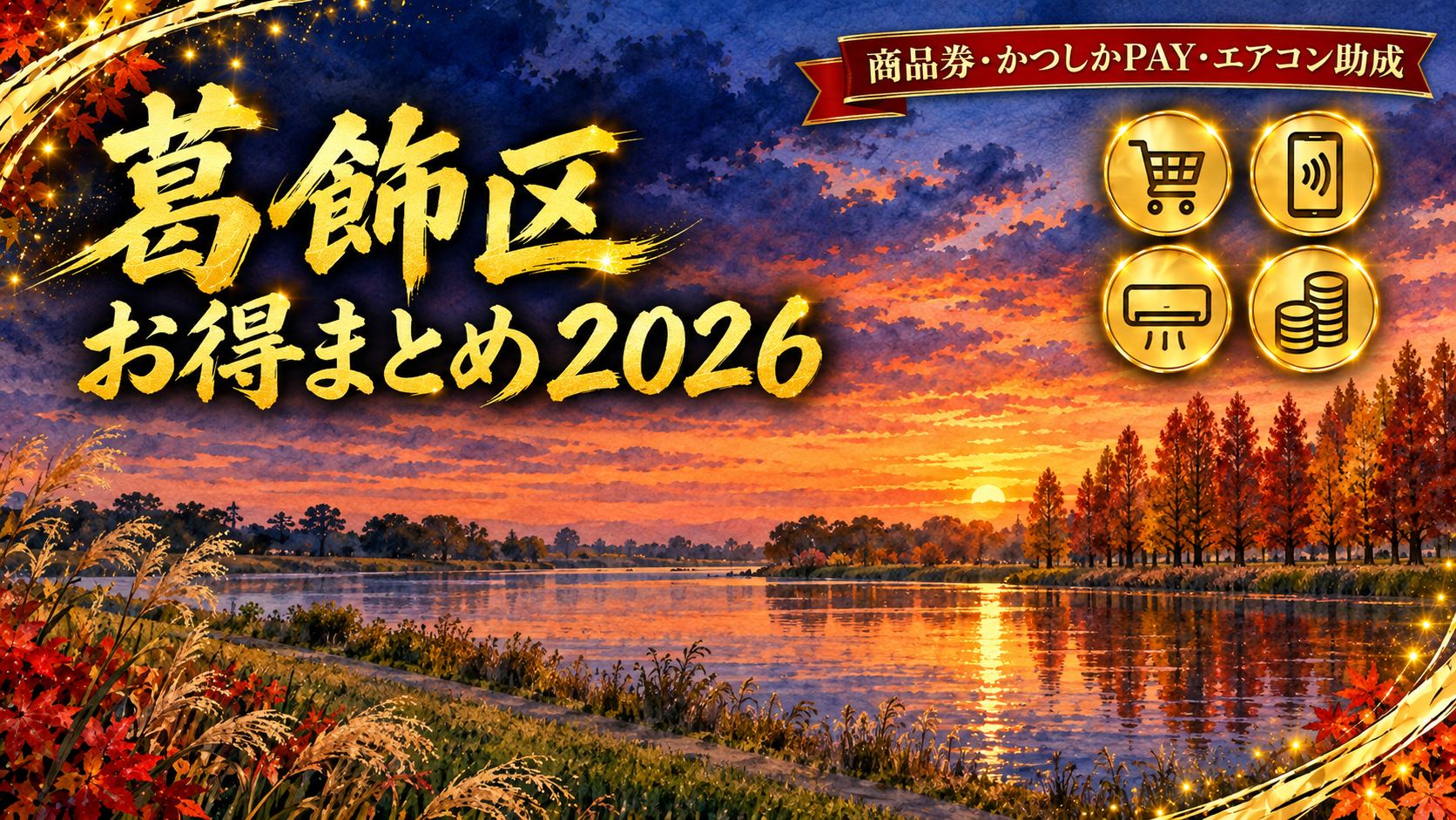 葛飾区のお得まとめ2026 アイキャッチ