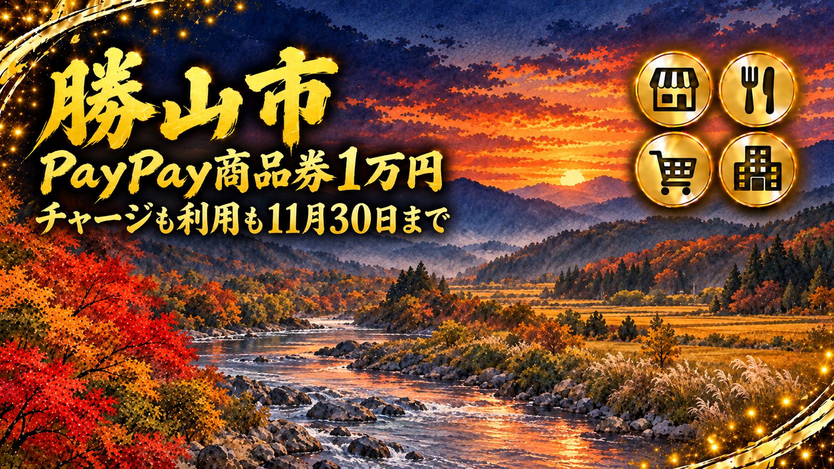 【福井県】勝山市のPayPay商品券1万円｜チャージも利用も11月30日まで・使える店の探し方