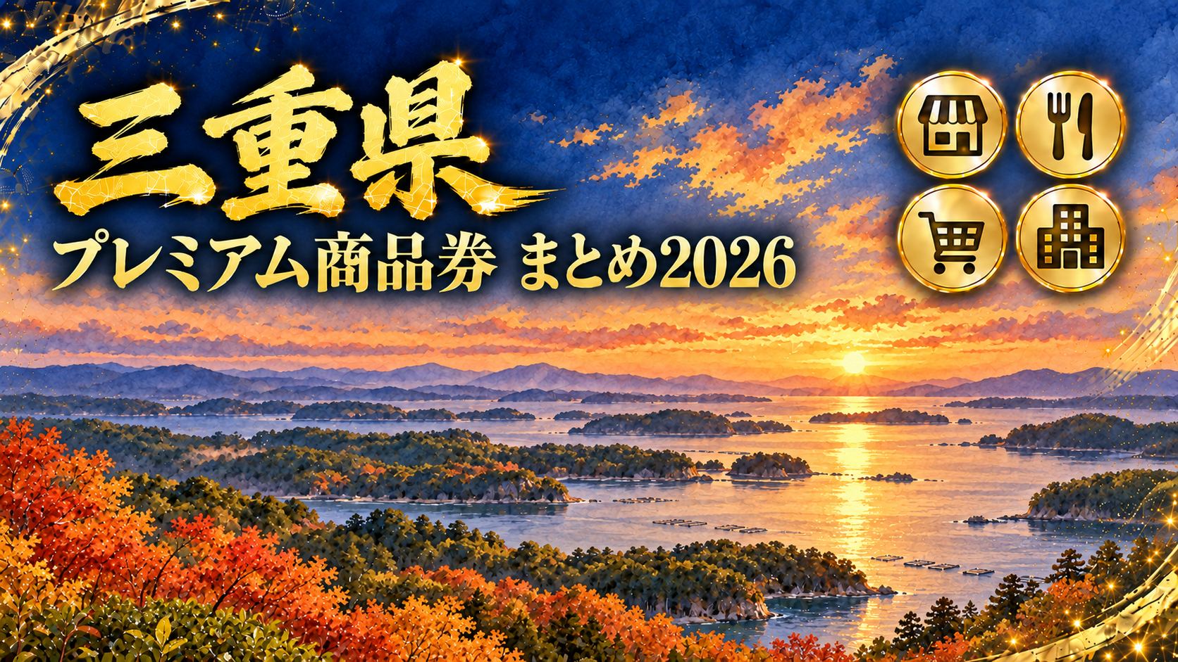 【三重県】プレミアム商品券・ポイント還元まとめ2026｜9月30日が期限の津市と菰野・鈴鹿は9月25日から