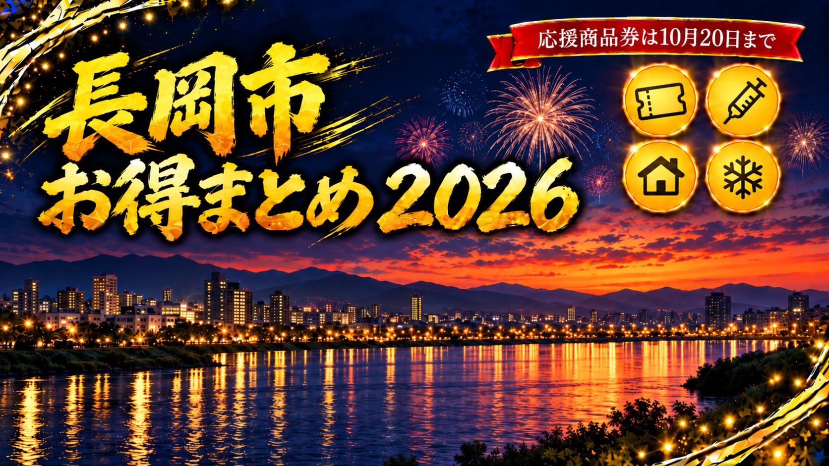 長岡市 お得まとめ2026 応援商品券は10月20日まで