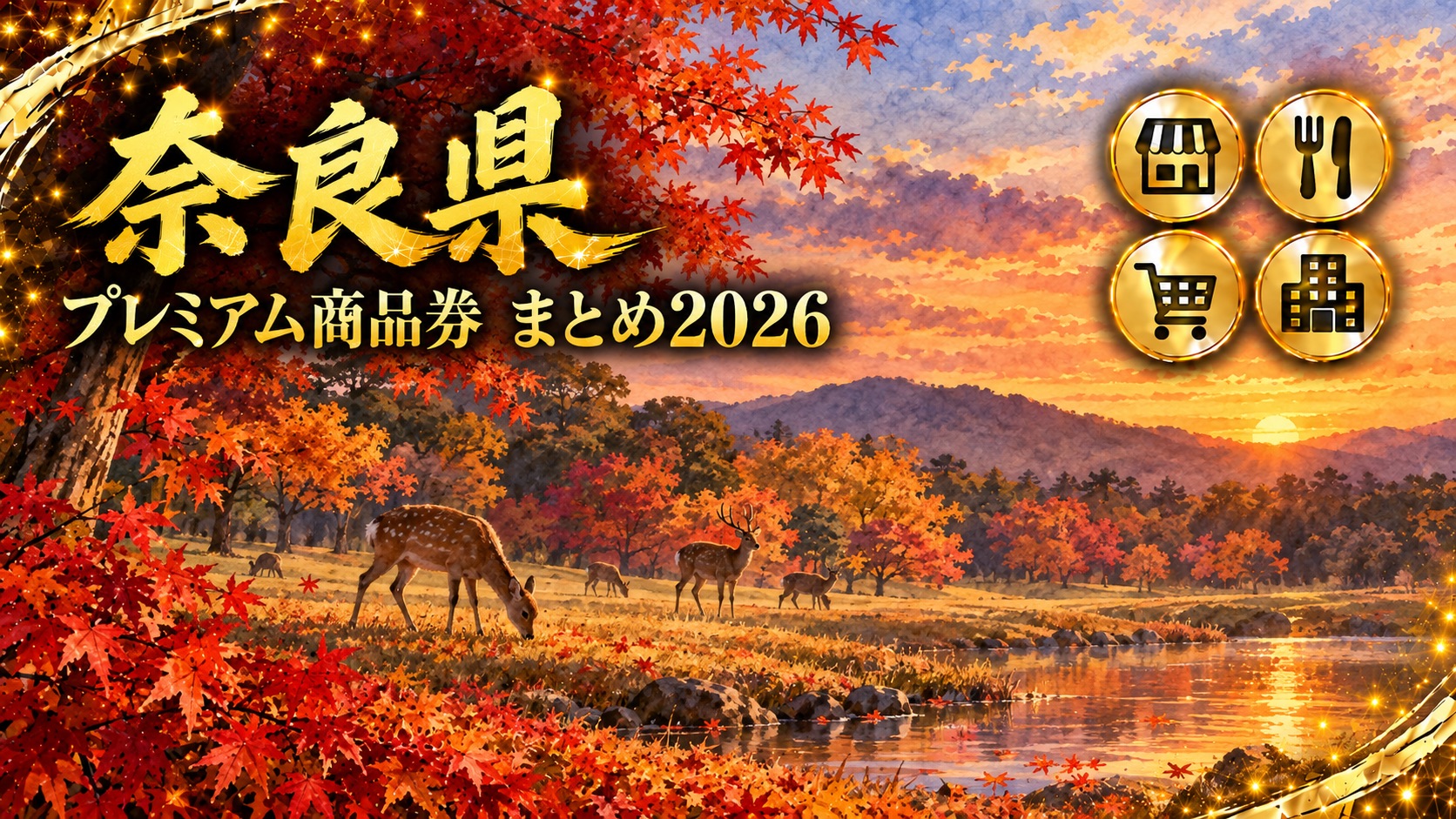 【奈良県】プレミアム商品券まとめ2026｜奈良市は10月15日まで応募受付中・県は10月1日10時に申込開始
