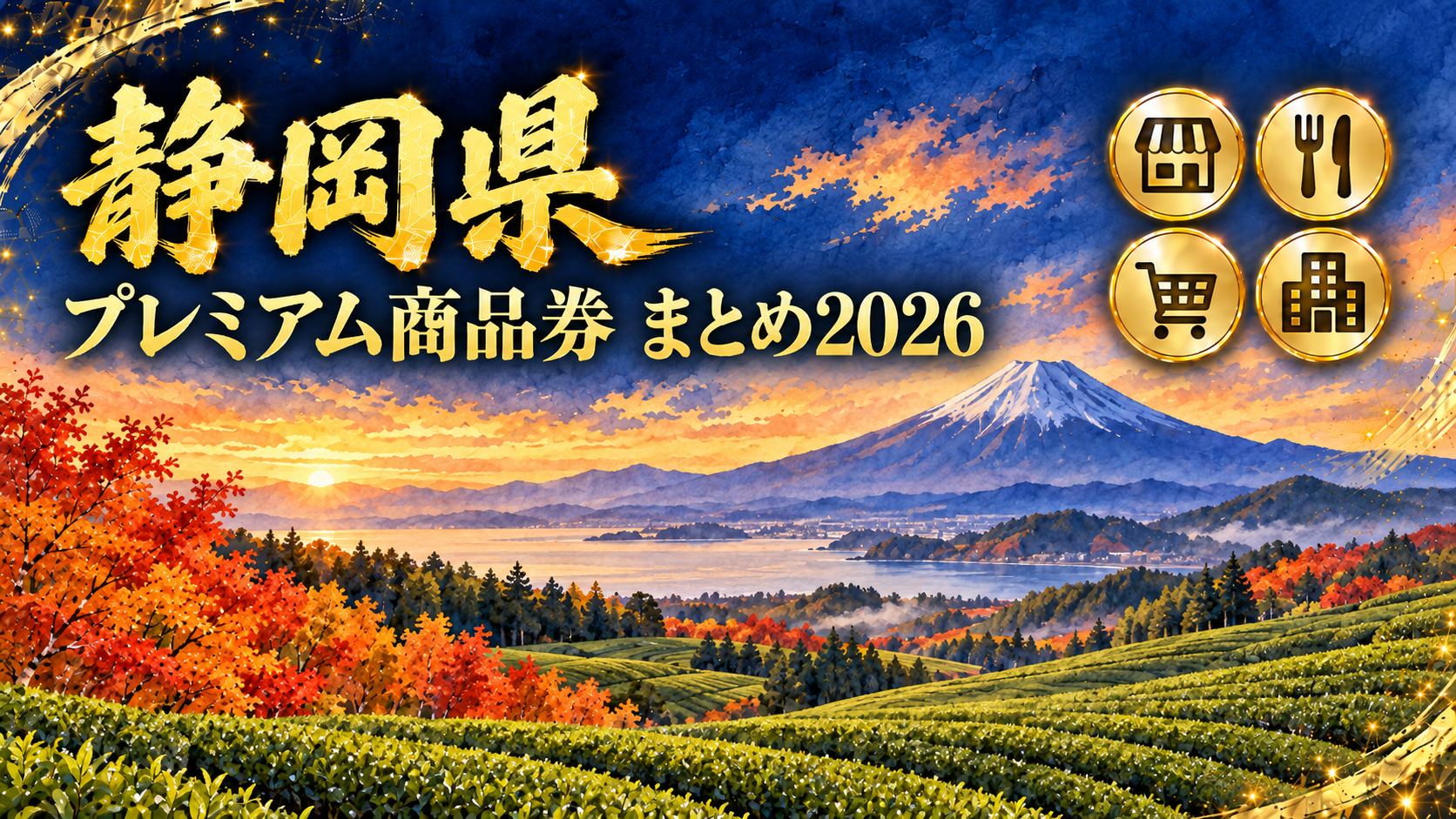【静岡県】プレミアム商品券・宿泊クーポンまとめ2026｜いま買えるのは菊川9/30・富士宮9/25まで