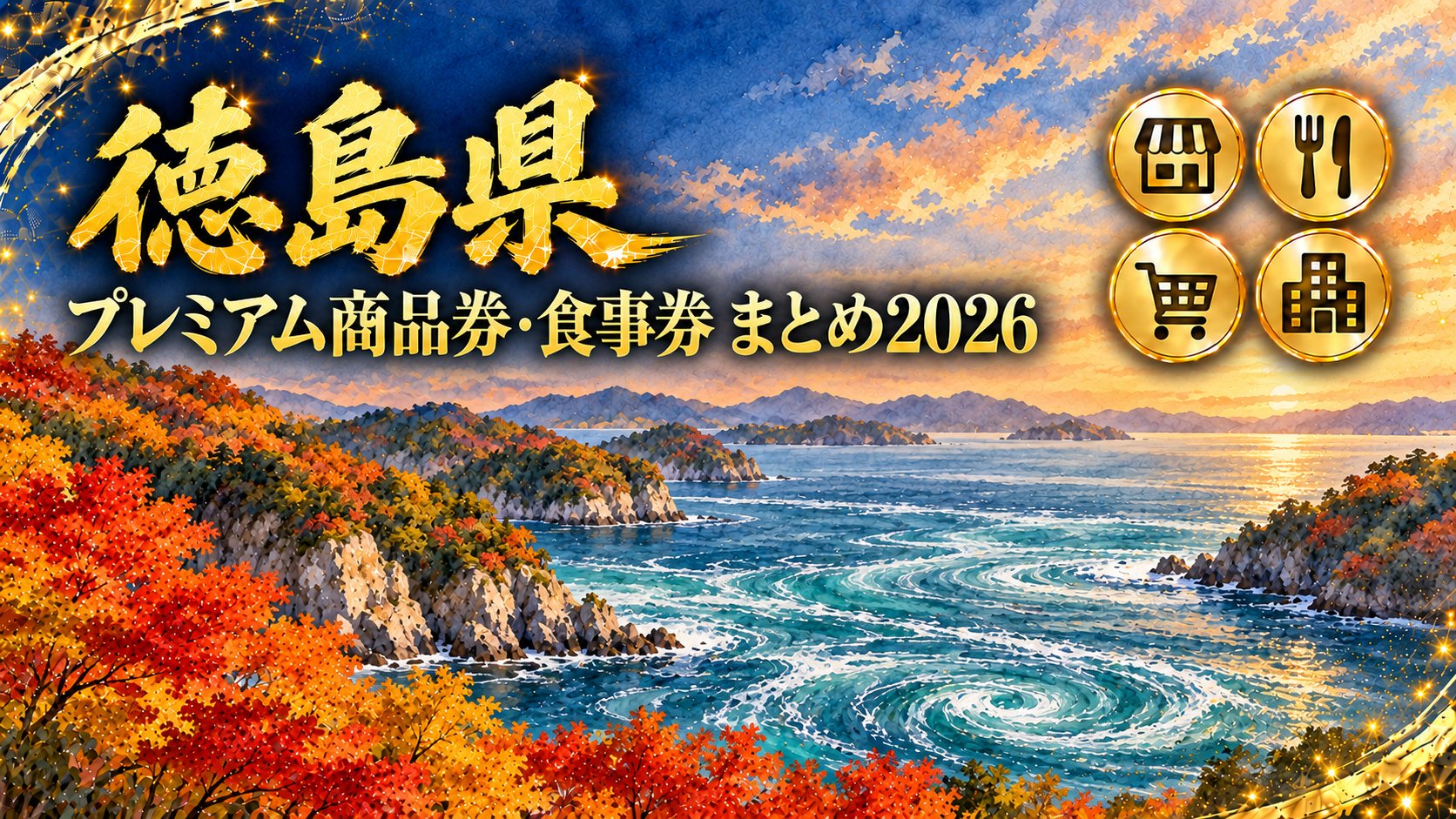 【徳島県】プレミアム商品券・食事券まとめ2026｜今使える3つ・10月1日に始まる県の50%食事券・終了した3つ