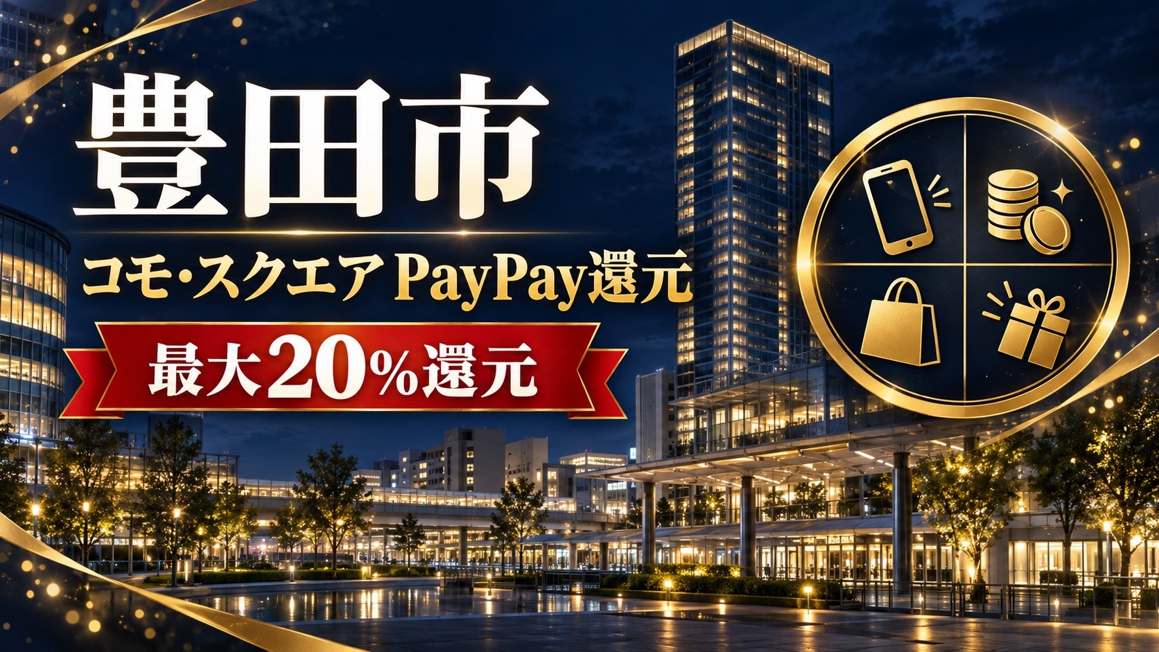 【愛知県】コモ・スクエアのPayPayクーポン2026｜11/1〜12/31・最大20%・駅前の施設限定