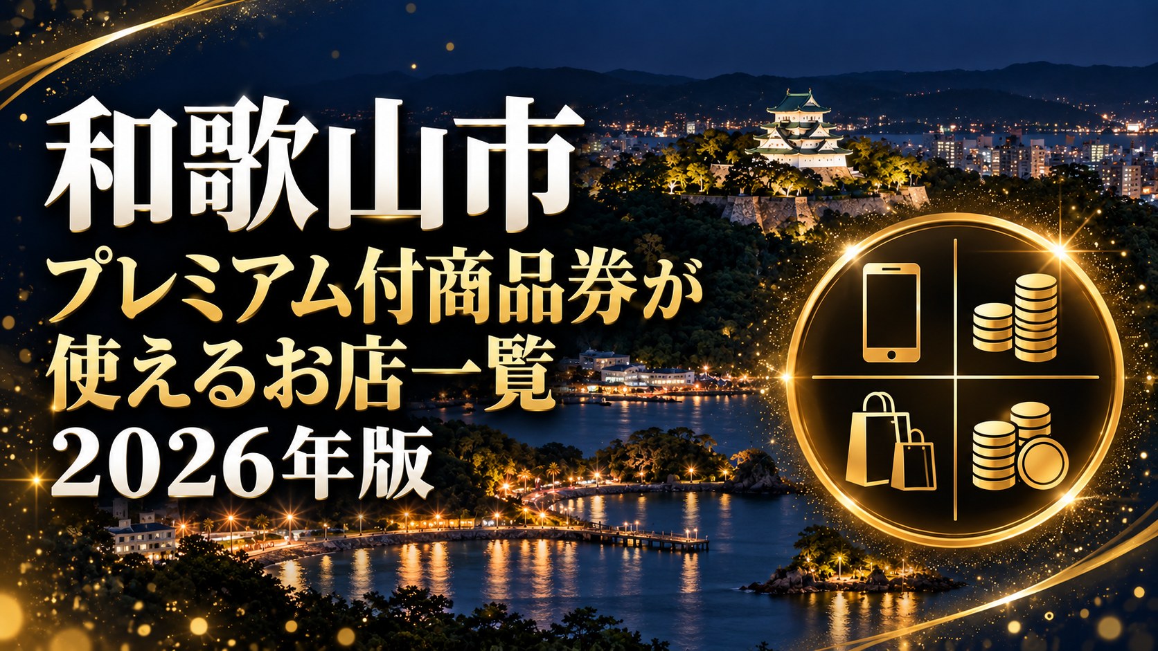 和歌山市プレミアム付商品券2026 加盟店検索のイメージ