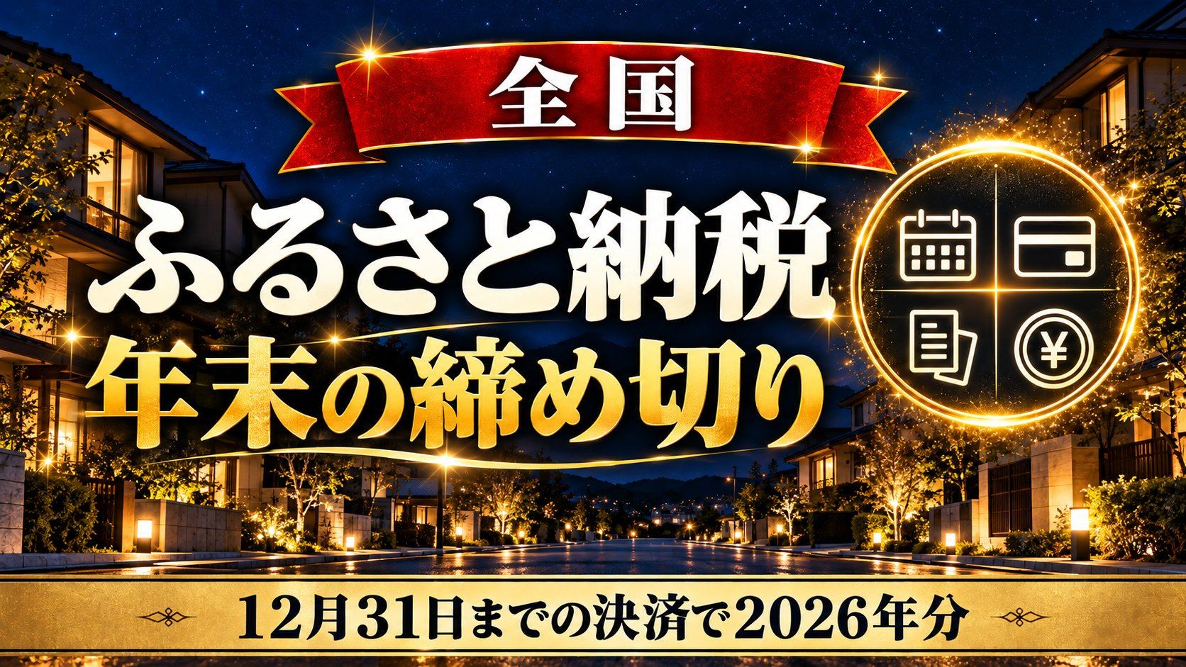 ふるさと納税の年末締め切り2026