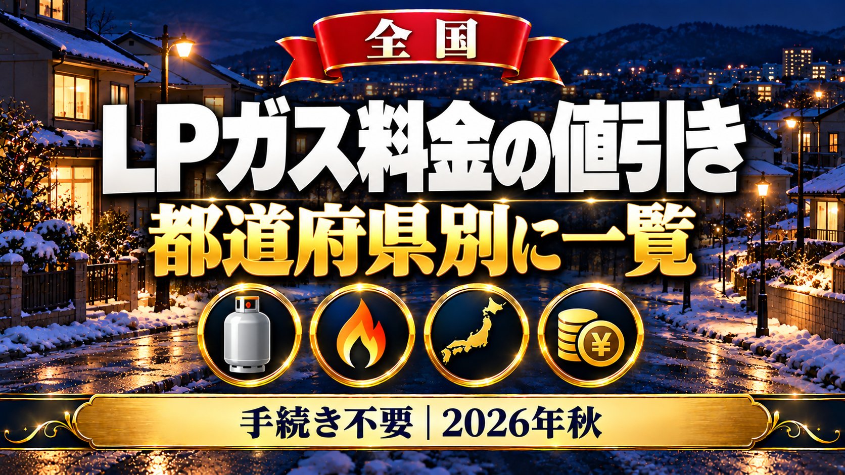 LPガス料金の値引き2026秋