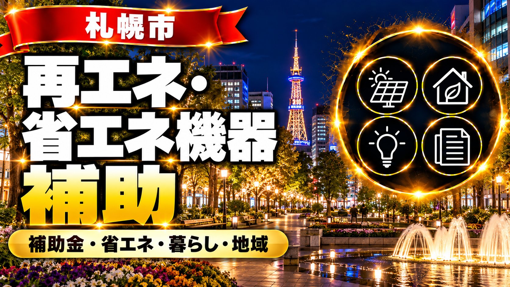 札幌市 再エネ・省エネ機器の補助