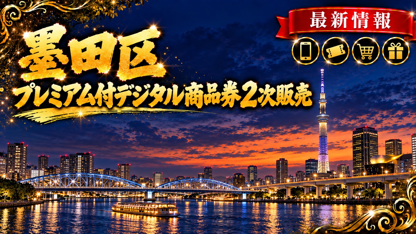墨田区 プレミアム付デジタル商品券2次販売